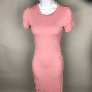 Fashion Nova Pink Midi Dress